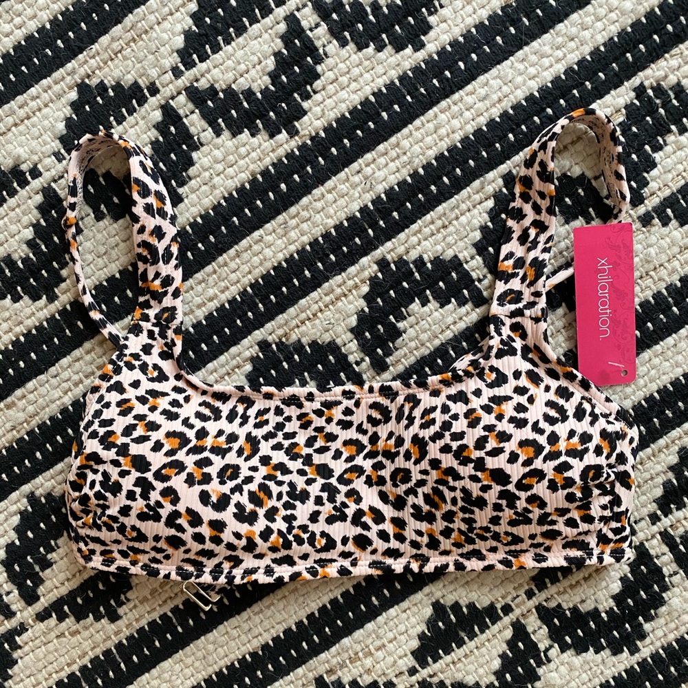 Xhilaration Animal Print Bikini Top